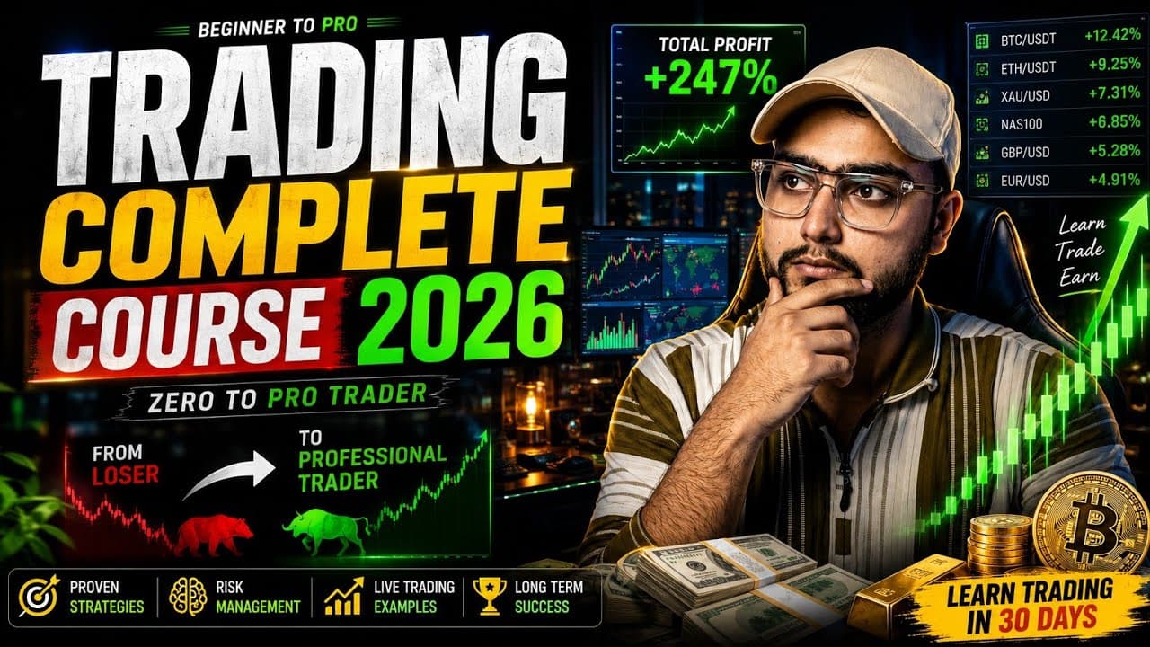 Trading Complete Course 2026 — Zero to Pro Trader